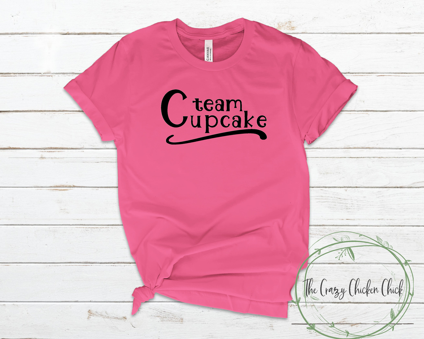 Team Cupcake ~ Baby Reveal ~ Surprise ~ Unisex T-Shirt or Ladies Tank Top ~ Adult, Youth and Toddler Sizes