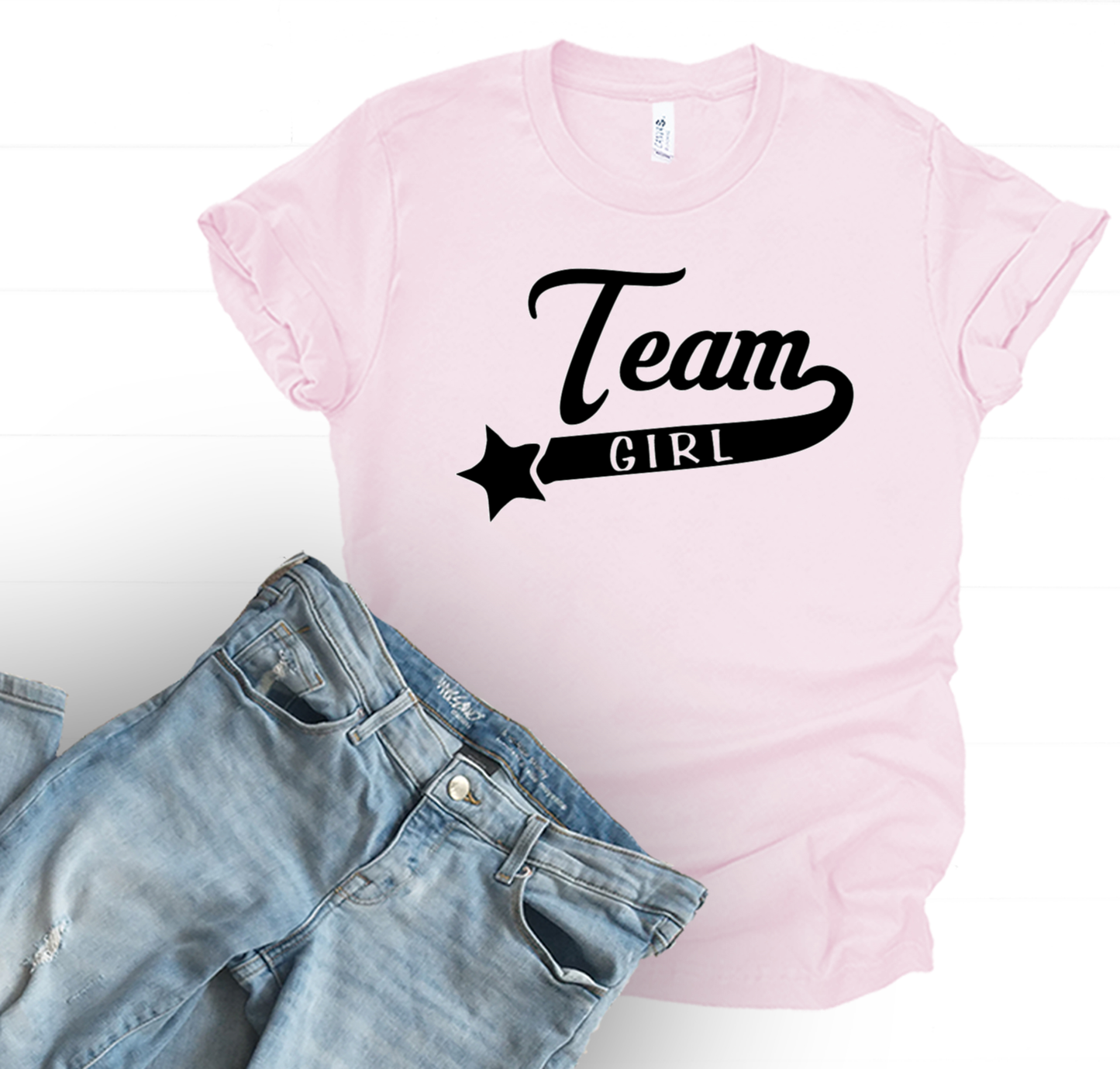 Team Girl ~ Baby Reveal ~ Surprise ~  Cupcake  ~ Unisex T-Shirt or Ladies Tank Top ~ Adult, Youth and Toddler Sizes