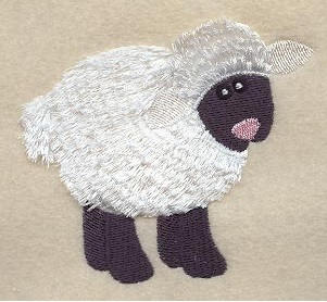 Embroidered Fringe Sheep Lamb - Infant Onesie - Personalization Available