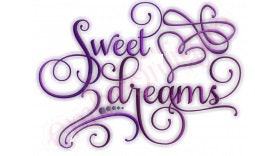 Embroidered Sweet Dreams White Flour Sack Towel/Tea Towel/Kitchen Towel