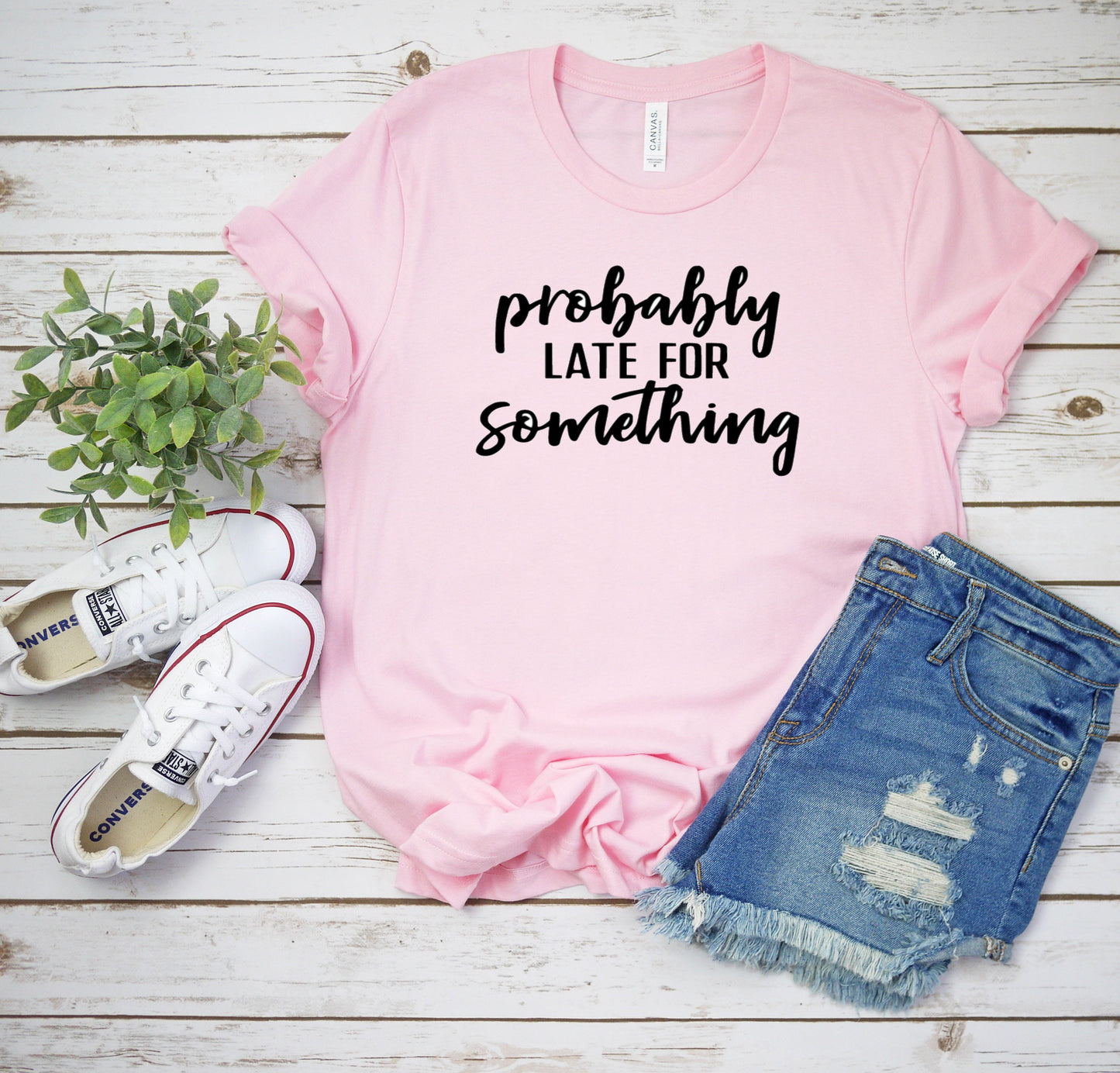 Probably Late For Something ~ Adult Unisex T~Shirt or Ladies Tank Top