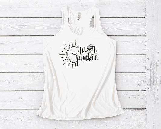 River Junkie ~ Unisex T-Shirt or Ladies Tank Top ~ Adult, Youth and Toddler Sizes