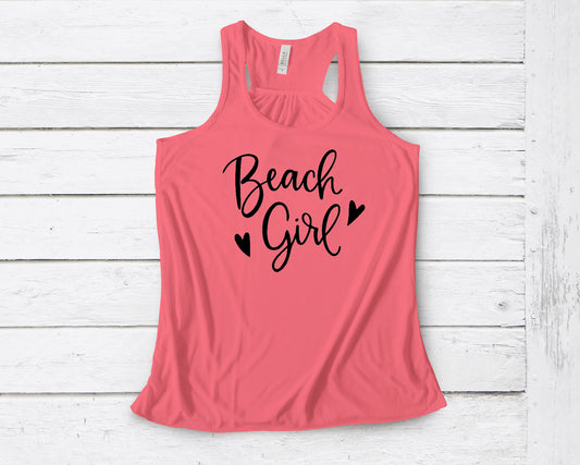 Beach Girl ~ Ladies Tank Top ~ Adult, Youth and Toddler Sizes