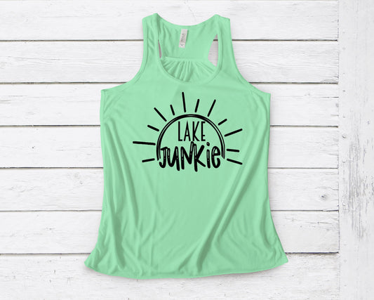 Lake Junkie ~ Unisex T-Shirt or Ladies Tank Top ~ Adult, Youth and Toddler Sizes