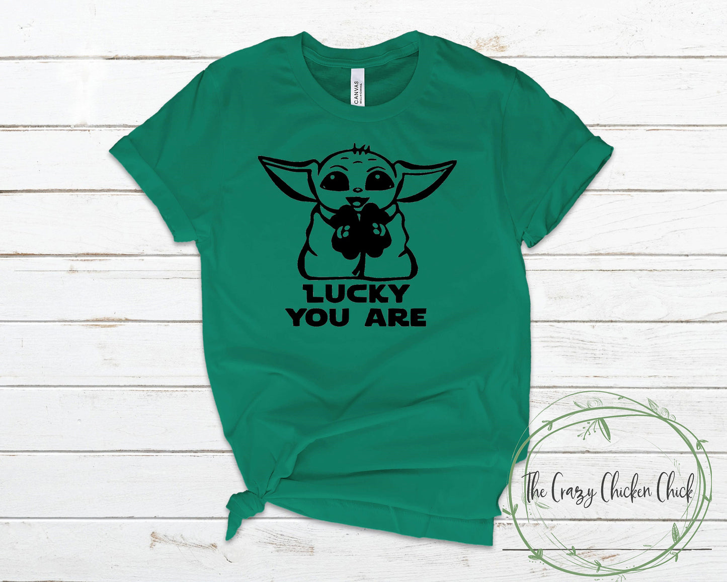 Lucky You Are Baby Yoda St. Patricks Day, Grogu, The Child, Disney ~ Unisex T-Shirt or Tank Top - Adult, Youth and Toddler Sizes