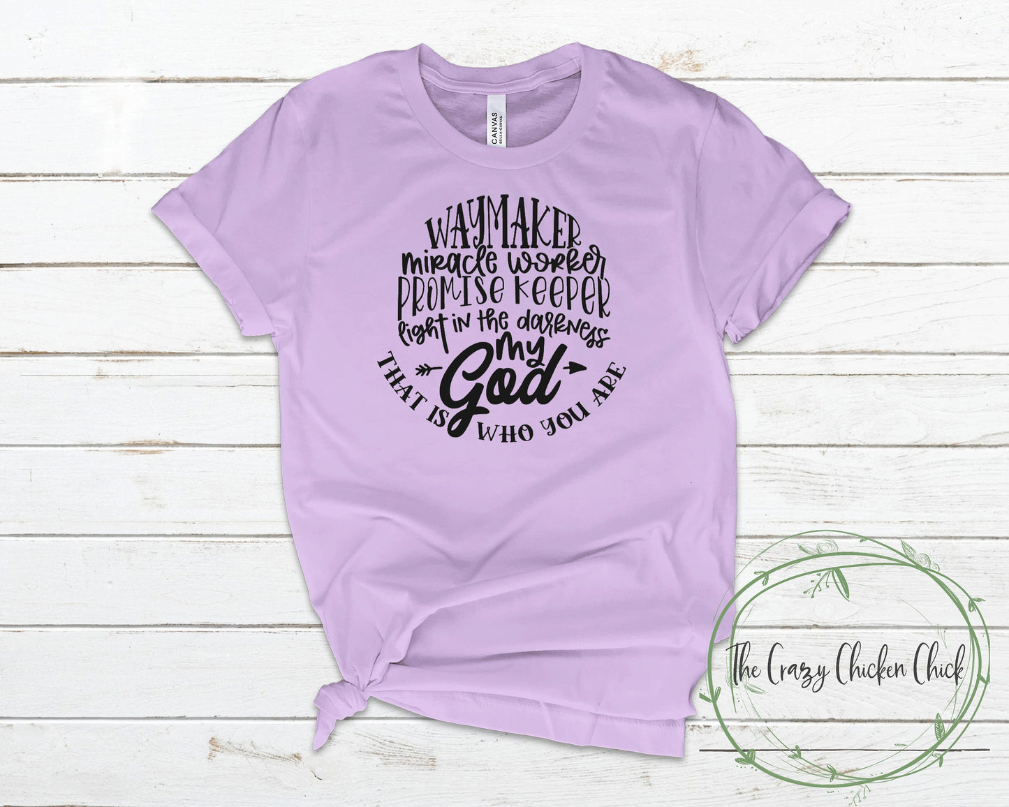 Waymaker Miracle Worker Promise Keeper Light in the Darkness - Unisex T-Shirt or Tank Top - Adult, Youth and Toddler Sizes