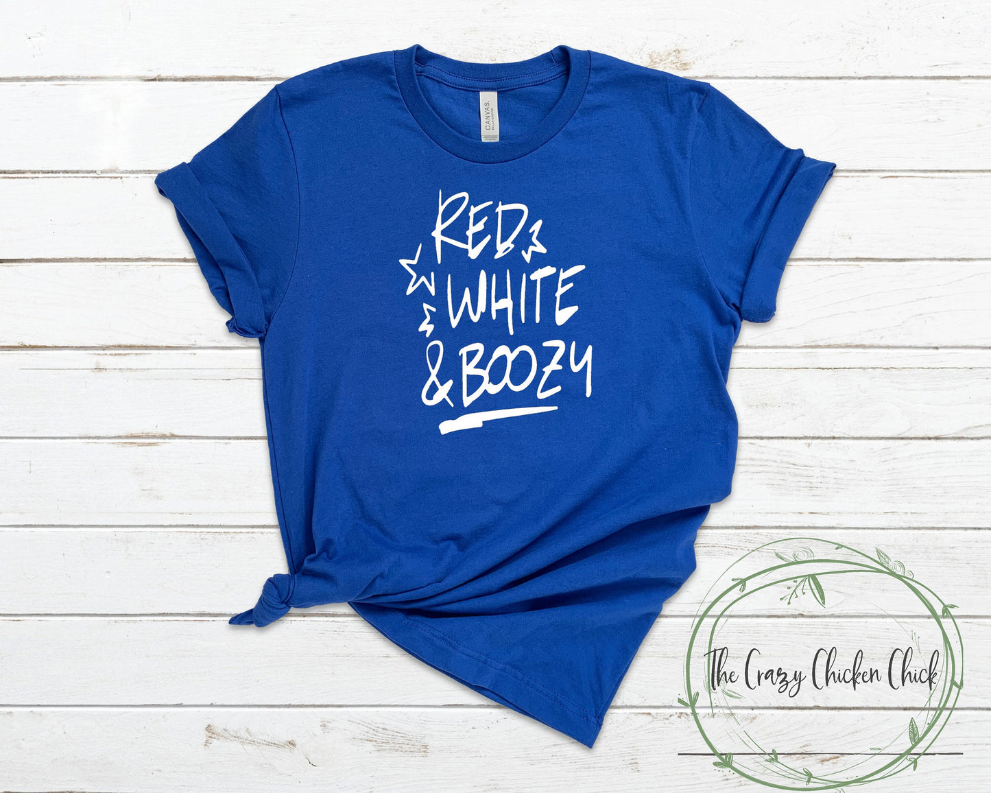 Red White and Boozy ~ Fourth of July ~ Patriotic Fun Drinking   ~ Adult Unisex T~Shirt or Ladies Tank Top