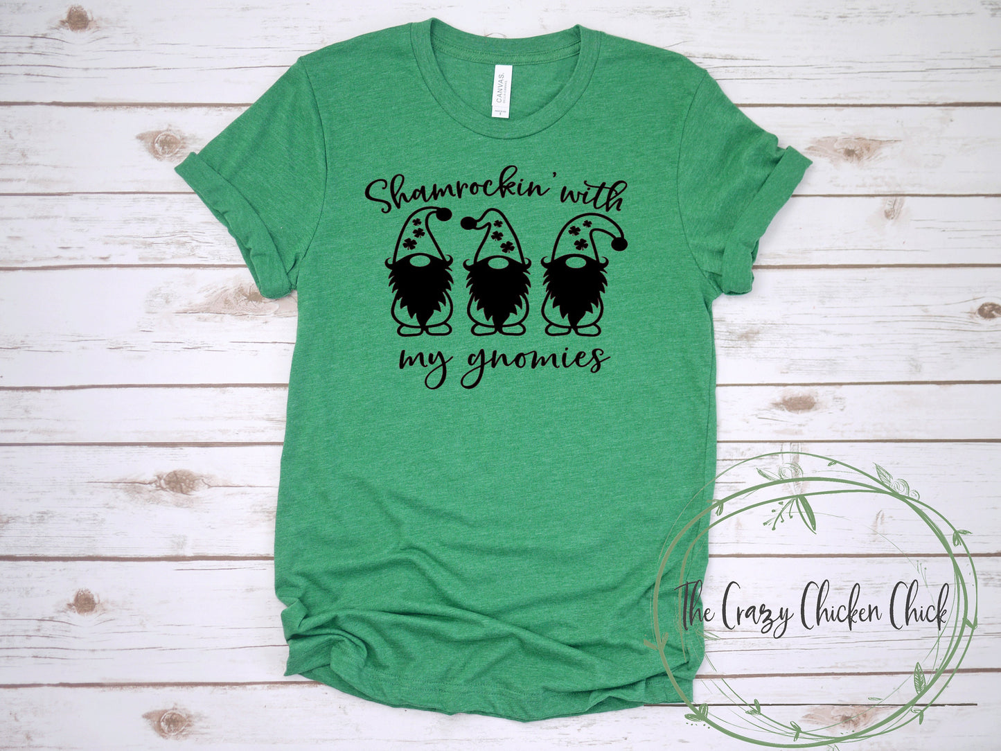 Shamrocked With my Gnomies ~  St. Patrick's Day ~ Unisex T-Shirt or Ladies Tank Top ~ Adult, Youth and Toddler Sizes