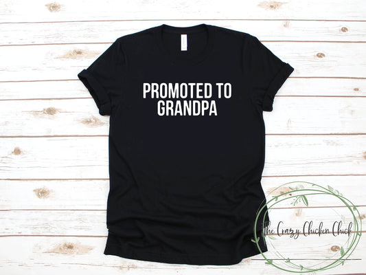 Promoted to Grandpa ~ Adult Unisex T ~Shirt