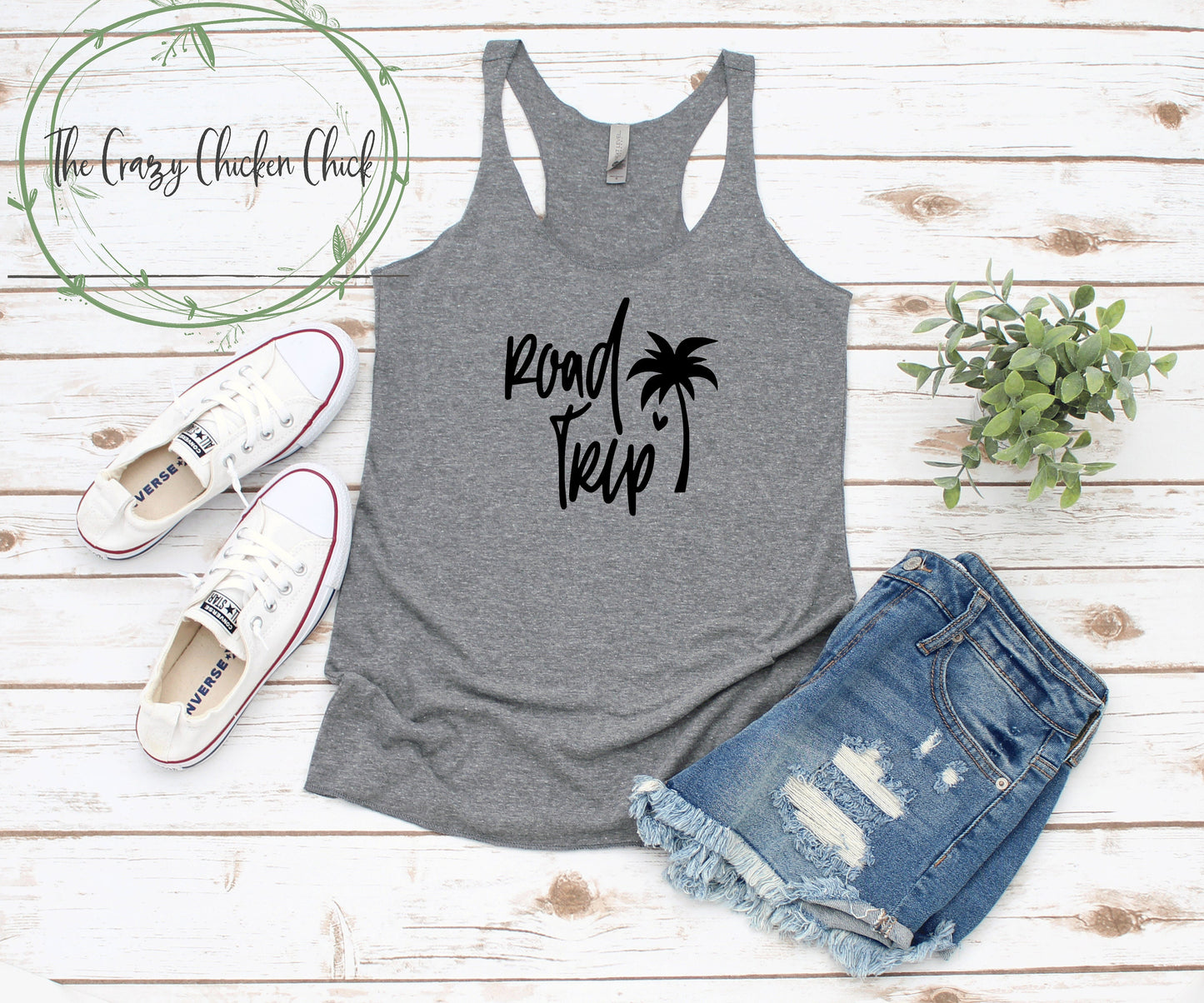 Road Trip Vacation Shirt With Palm Tree ~ personalize ~   ~ Unisex T-Shirt or Ladies Tank Top ~ Adult, Youth and Toddler Sizes