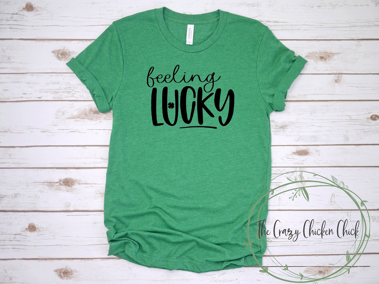 Feeling  Lucky Shamrock St. Patrick's Day ~ Unisex T-Shirt or Ladies Tank Top ~ Adult, Youth and Toddler Sizes