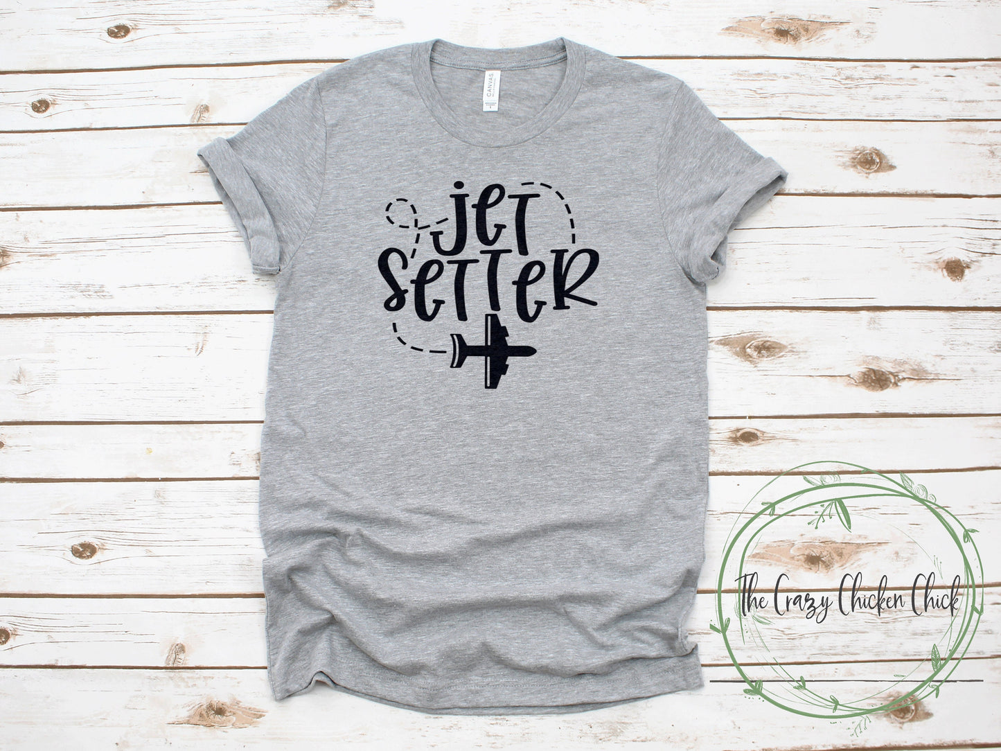 Jet Setter Airplane Travel ~ Unisex T-Shirt or Tank Top - Adult, Youth and Toddler Sizes