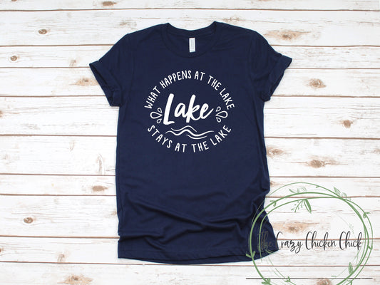 What Happens At the Lake Stays At The Lake ~ Ladies Tank Top ~ Adult, Youth and Toddler Sizes