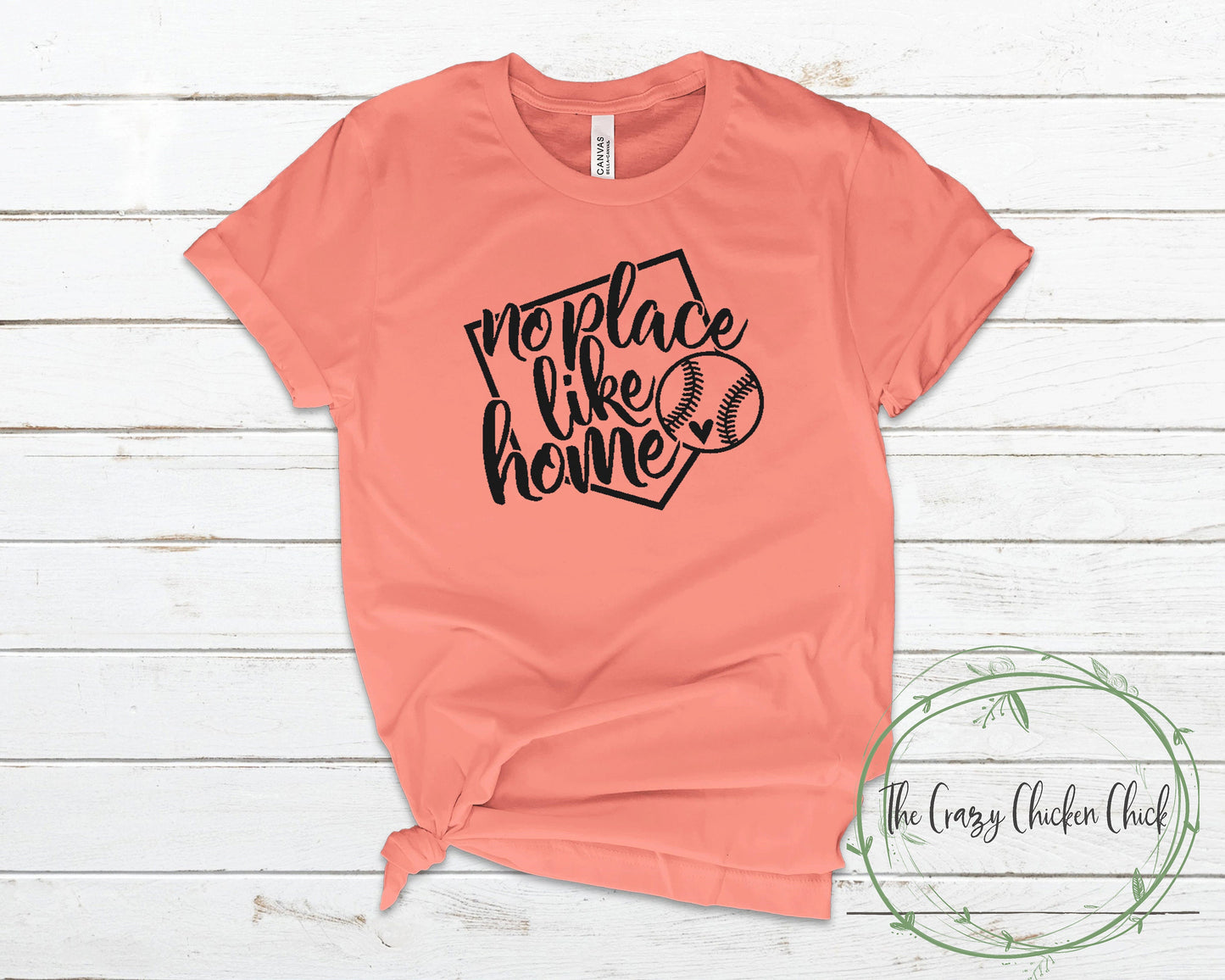 No Place Like Home Softball or Baseball  ~ Ladies Tank Tops ~ Adult, Youth and Toddler Sizes