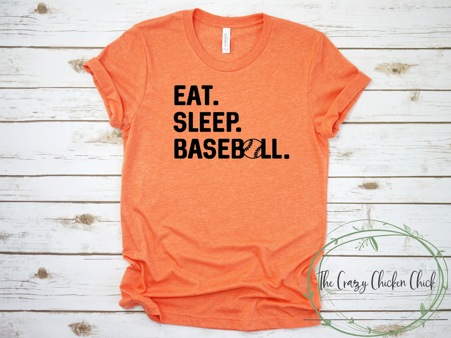 Eat Sleep Baseball ~ Unisex T-Shirt or Ladies Tank Tops ~ Adult, Youth and Toddler Sizes