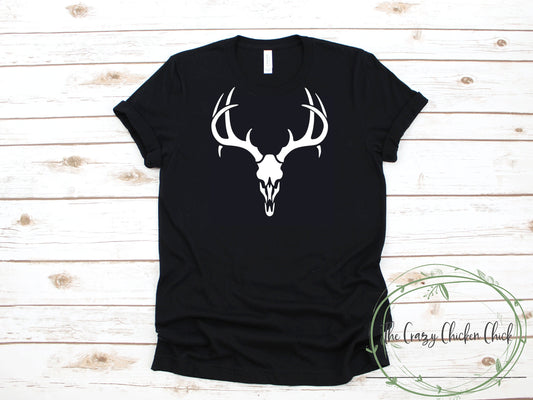 Deer Skull ~  Unisex T-Shirt or Ladies Tank Top ~ Adult, Youth and Toddler Sizes