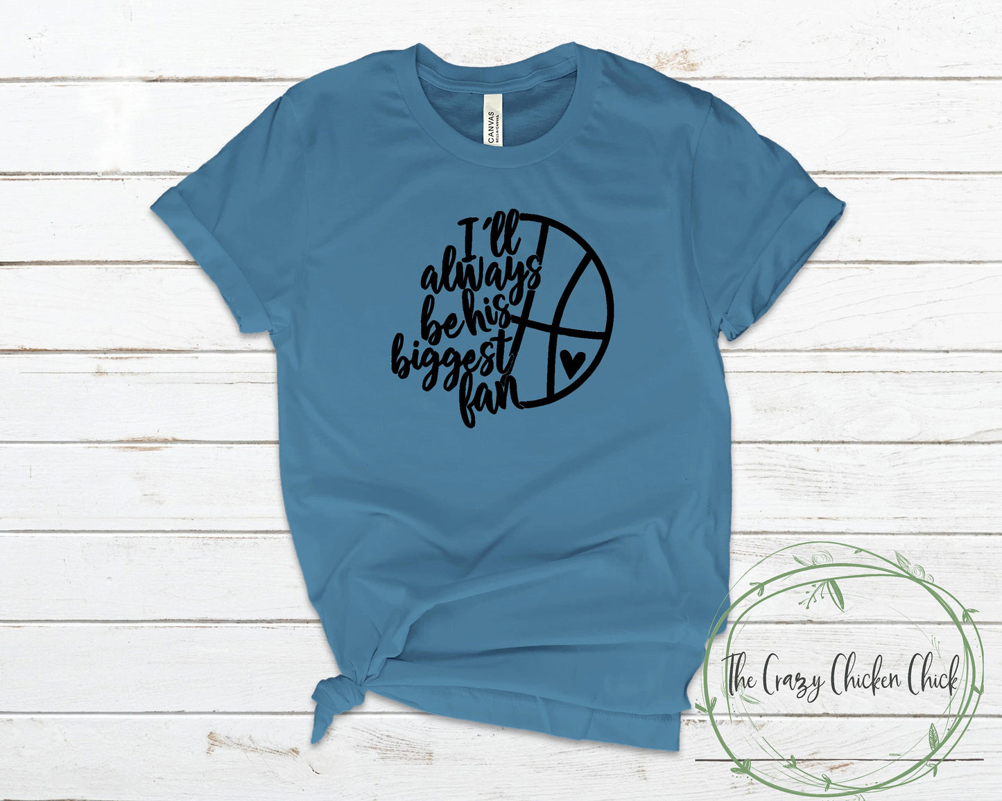 I'll Always Be His Biggest Fan Basketball Mom ~ Personalize ~  Adult Unisex T~Shirt or Ladies Tank Top