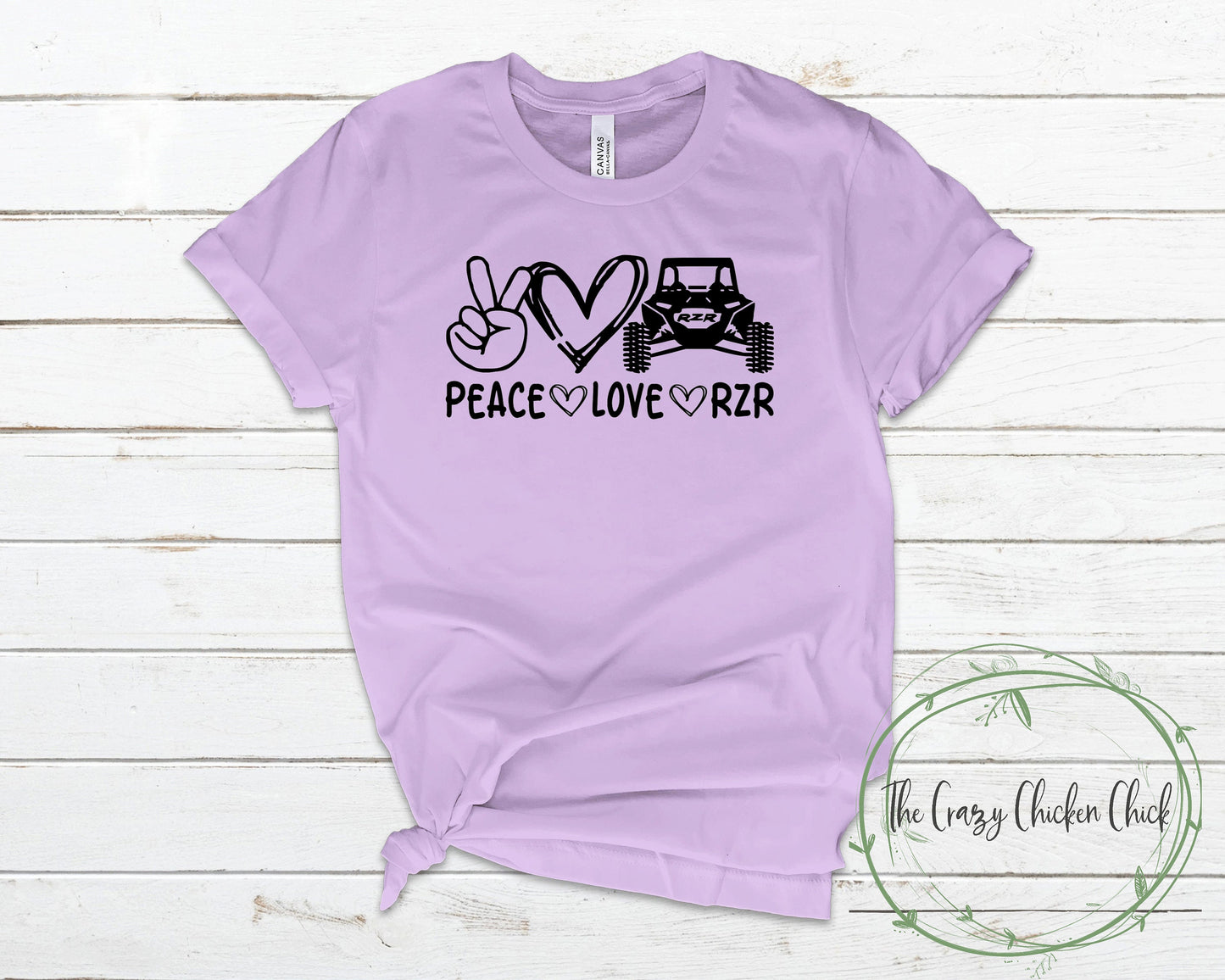 Peace Love and Rzr ~ Off roading,Sxs polaris,personalizable ~ Unisex T-Shirt or Ladies Tank Top ~ Adult, Youth and Toddler Sizes