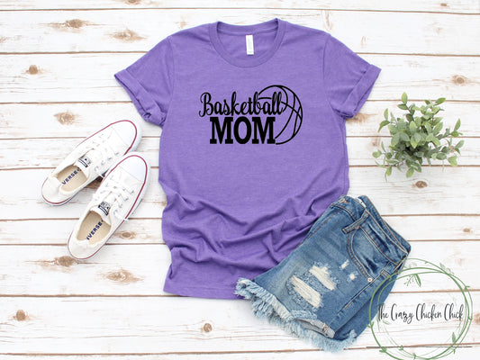 Basketball Mom ~ Personalize ~  Adult Unisex T~Shirt or Ladies Tank Top