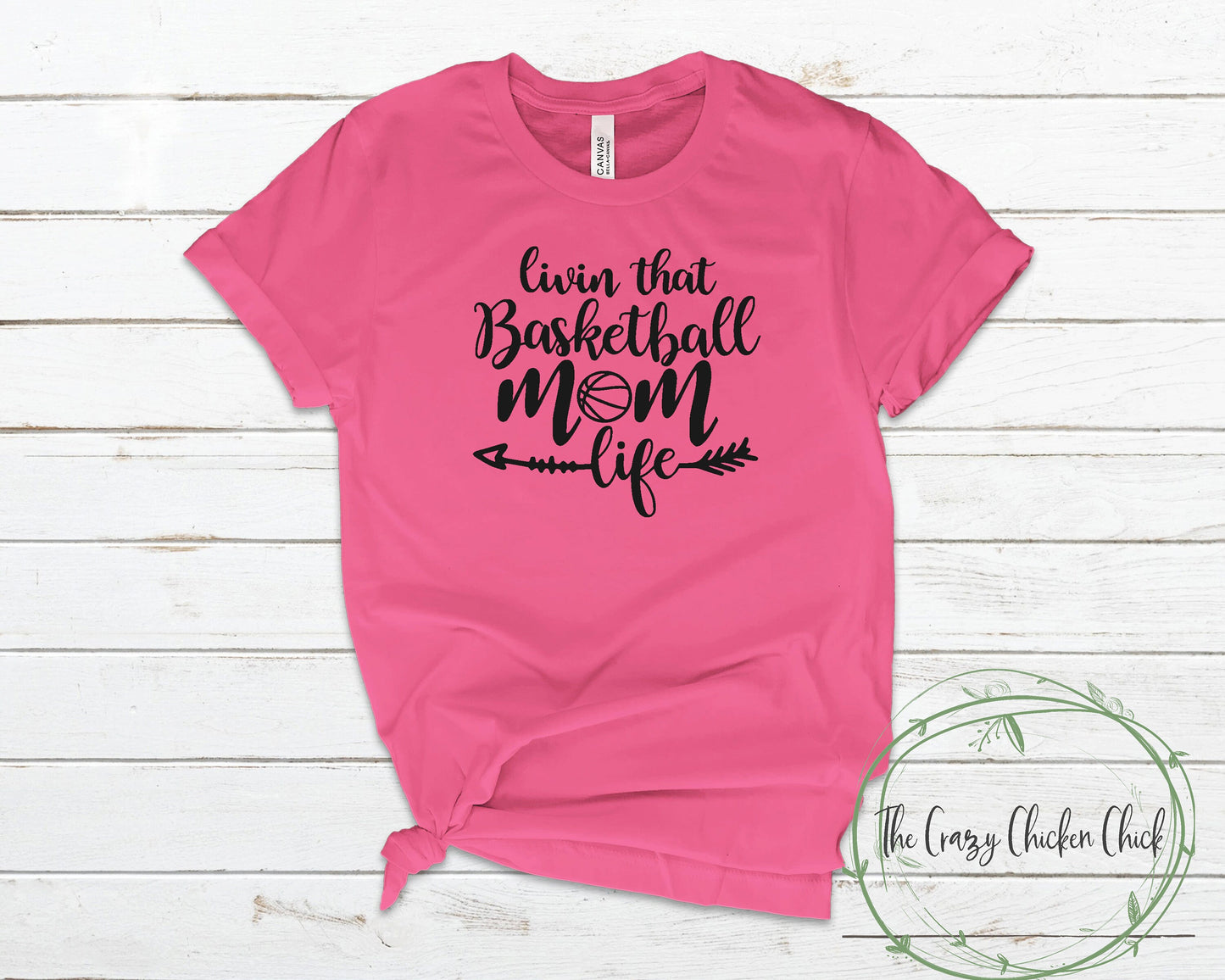 Living The Basketball Mom Life  ~ Personalize ~  Adult Unisex T~Shirt or Ladies Tank Top