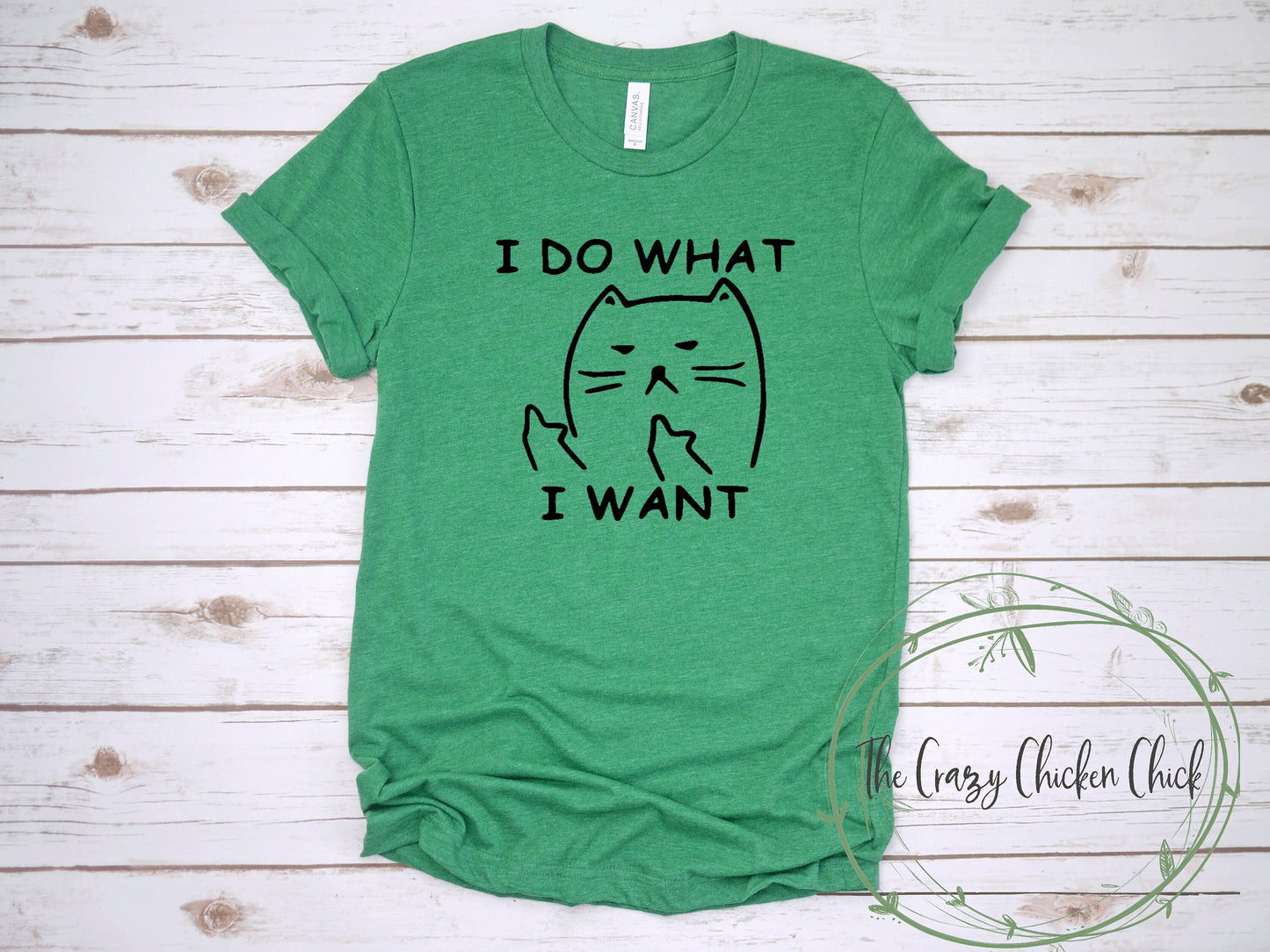 I Do What I Want Kitty T-Shirt or Tank Top - Adult, Youth & Toddler Sizes