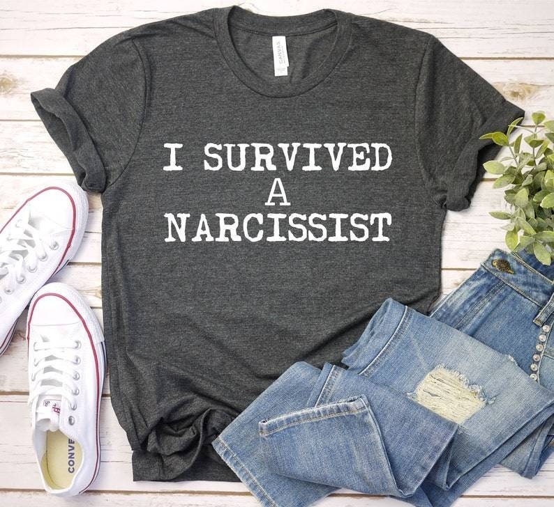 I Survived a Narcissist Breakup or Funny Divorce - Unisex T-shirt or Tank Top