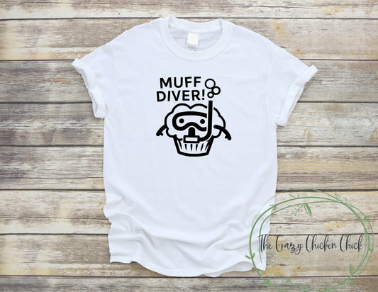 Muff Diver - Cute Muffins that Like to Dive - Adult Unisex T-Shirt or Tank Top