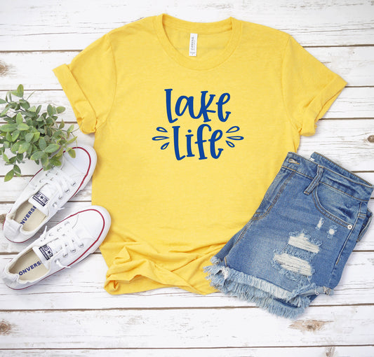 Lake Life T Shirt - Adult Unisex T-Shirt or Tank Top - Adult, Youth and Toddler Sizes