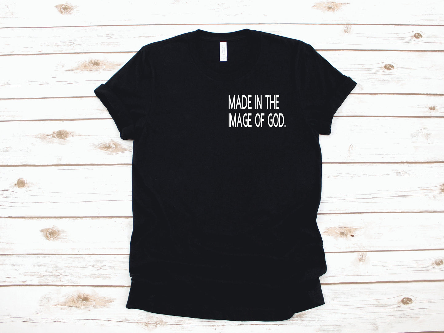 Made In the Image of God Religious Unisex T Shirt or Tank Top - Adult, Youth and Toddler Sizes