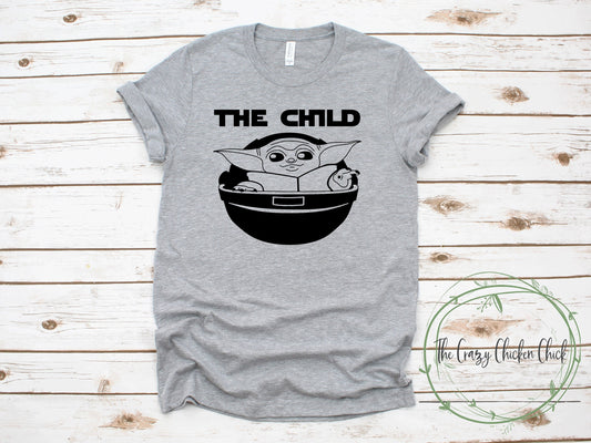 The Child Baby Yoda is Spaceship,Grogu,The Mandalorian, The Child Disney Unisex T Shirt or Tank Top - Adult, Youth & Toddler Sizes