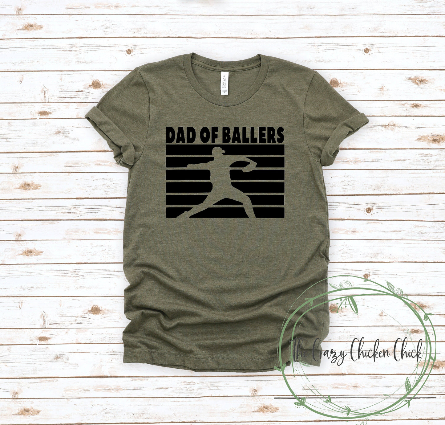 Dad of Ballers Baseball or Softball - Unisex T-Shirt