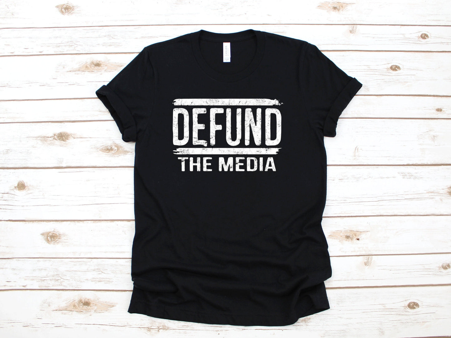 Defund The Media Adult Unisex T-Shirt or Tank Top