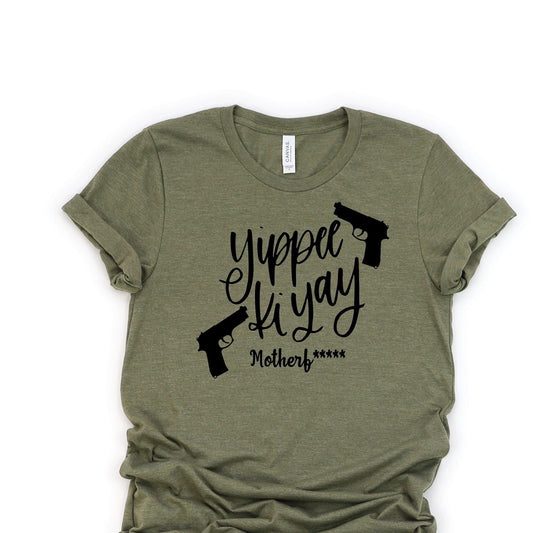 Yippee Ki Yay Motherf**** Gun - Adult Unisex T Shirt or Tank Top