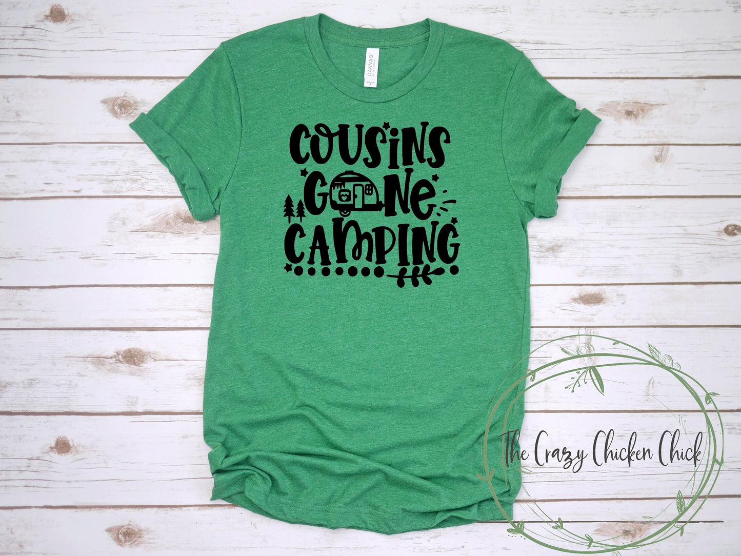 Cousins Gone Camping Family or Group ~Adult Unisex T-Shirt or Ladies Tank Tops ~ Adult, Youth and Toddler Sizes