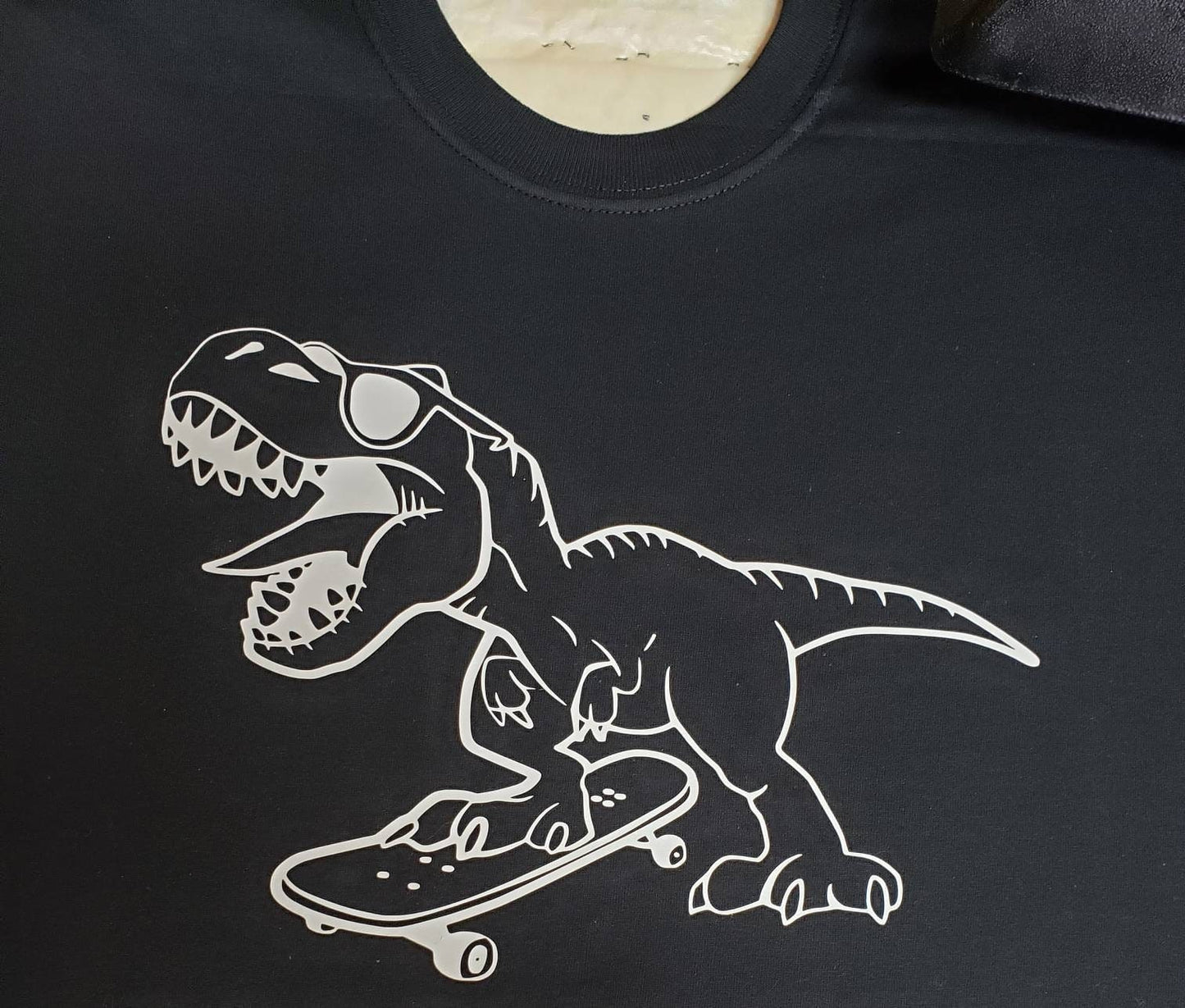 Dinosaur Skateboarding - Unisex T Shirt or Tank Top - Adult, Youth & Toddler Sizes