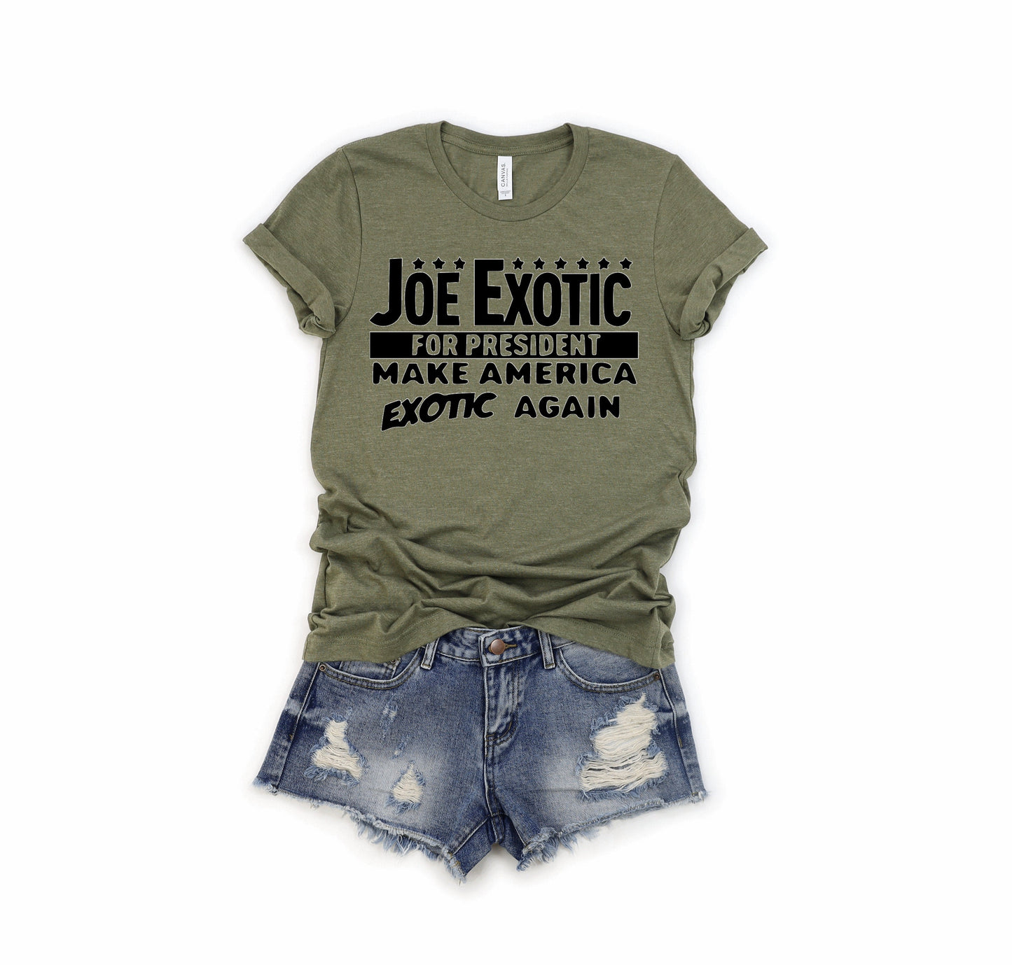 Joe Exotic Tiger King For President Make American Exotic Again - Unisex T Shirt or Tank Top ~Adult, Youth & Toddler Sizes