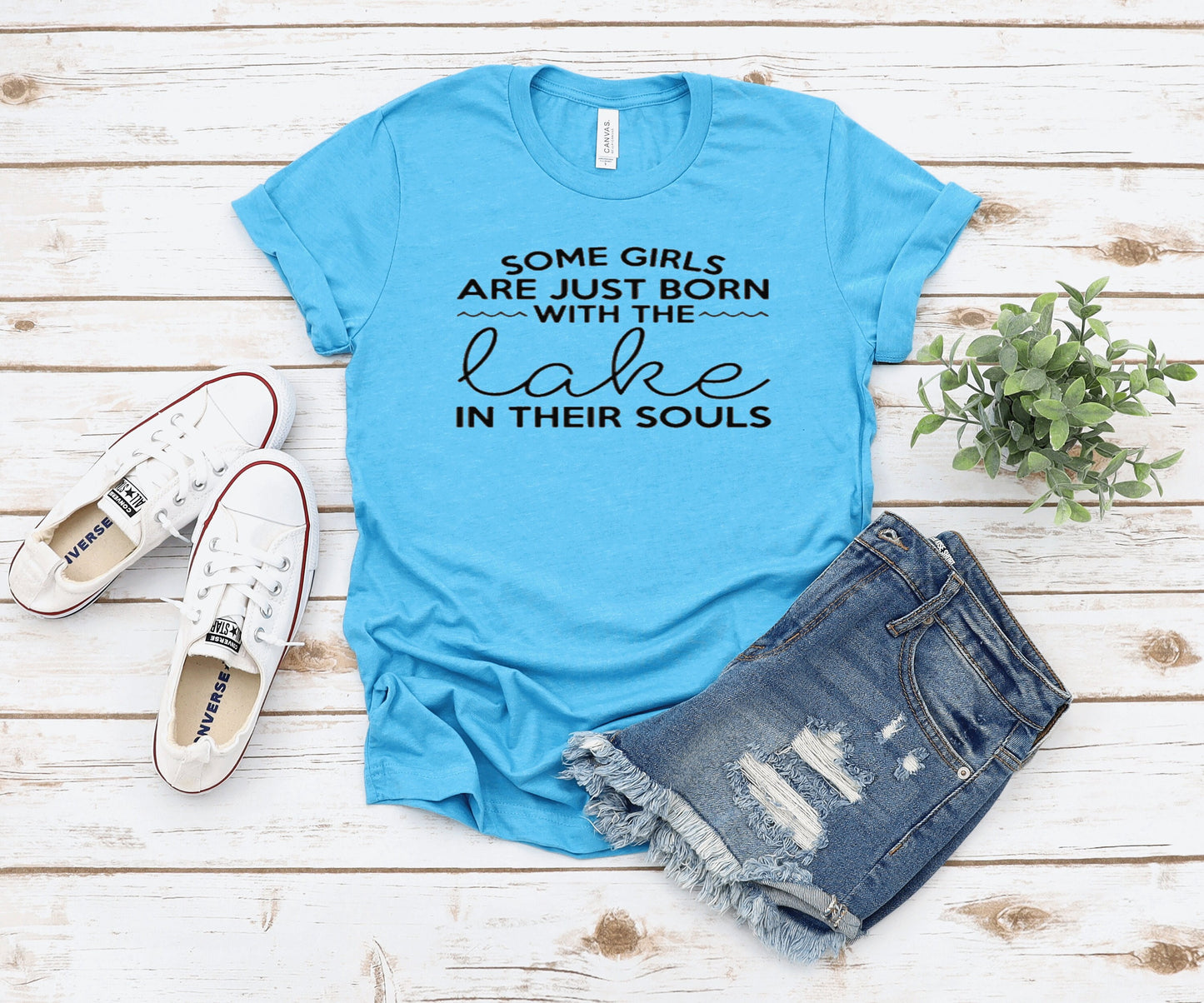 Some Girls Are Just Born With Lake In Their Souls Tank Top or T Shirt - Adult, Youth & Toddler Sizes