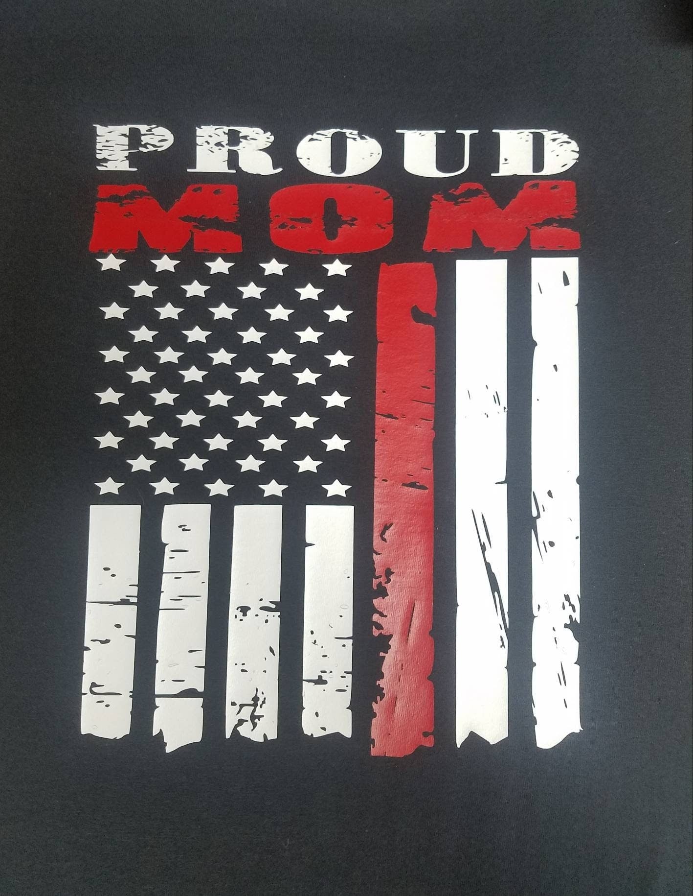 Fire Department Proud Mom/Dad/Grandma/Grandpa/Aunt/Uncle/Brother/ Sister Distressed Flag Shirt