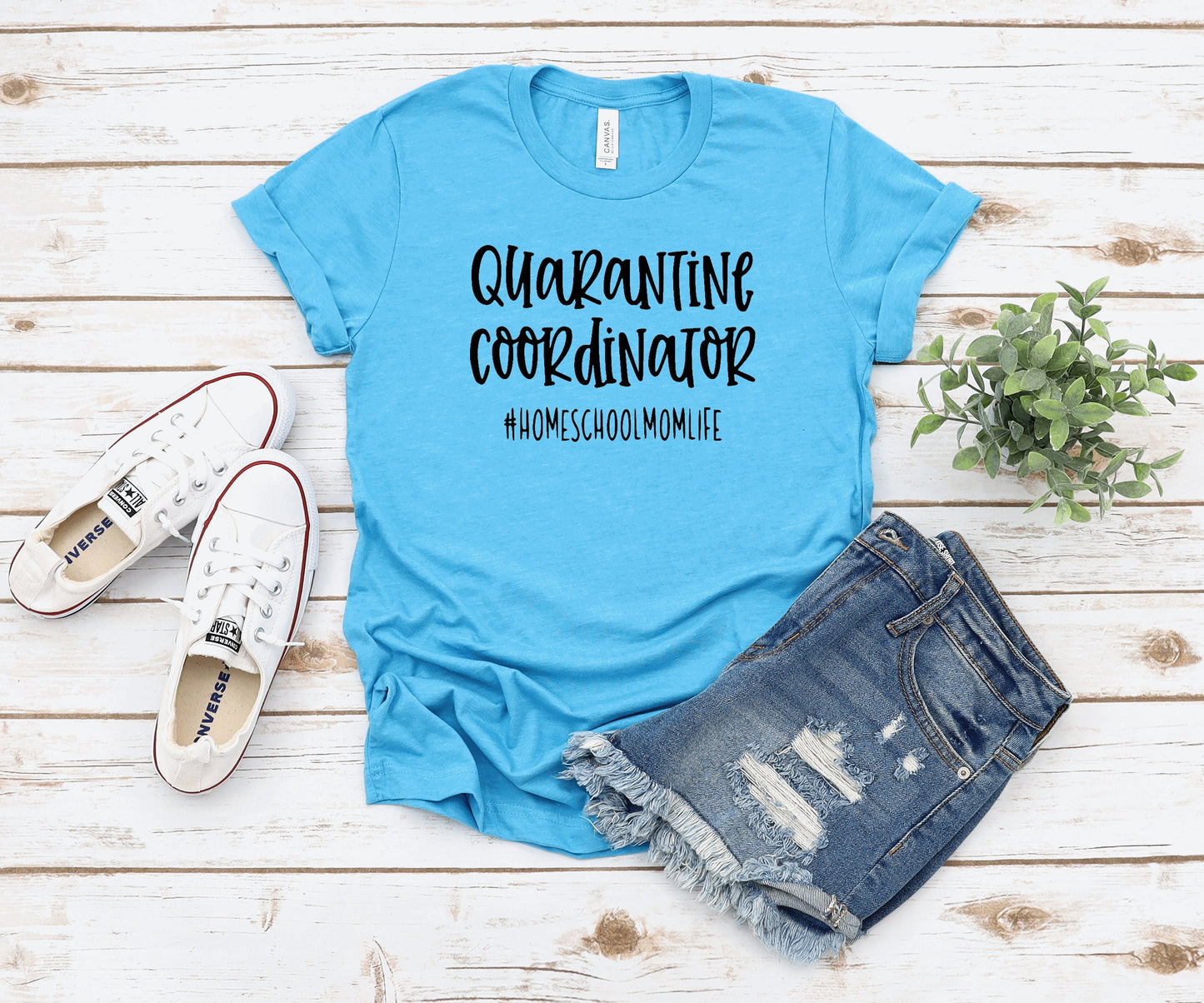 Quarantine Coordinator Homeschool Mom Life - Unisex T-Shirt or Tank Top