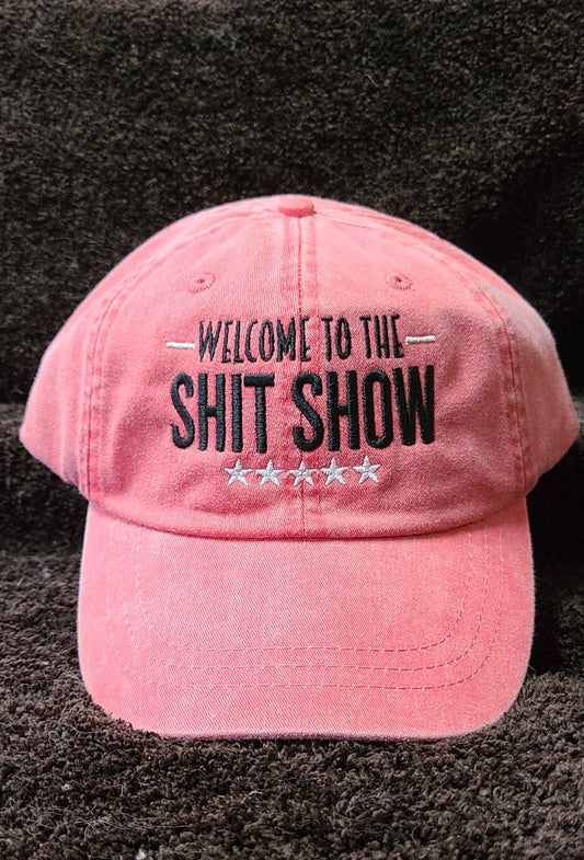 Welcome To The Shitshow - funny and cool Embroidered Personalized Low Profile Unisex Adjustable Baseball Hat-personalize!